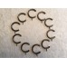 Large Black Nickel C -Split Passing Rings for (25mm-30mm Poles)